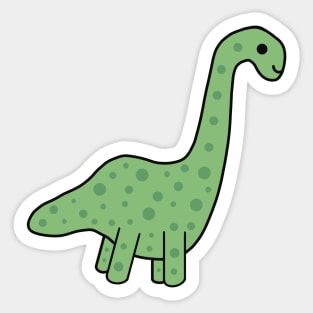 Cute Kawaii Brontosaurus Dino Sticker